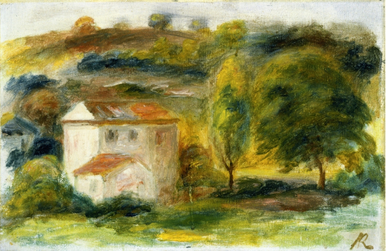 Landscape with white house 1916
